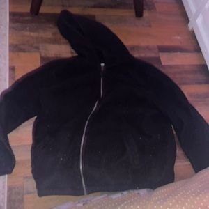 Black fleece Zip up hoodie